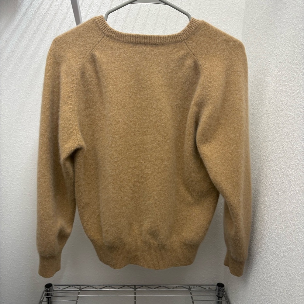 Classic Crewneck Men's Sweater in Camel